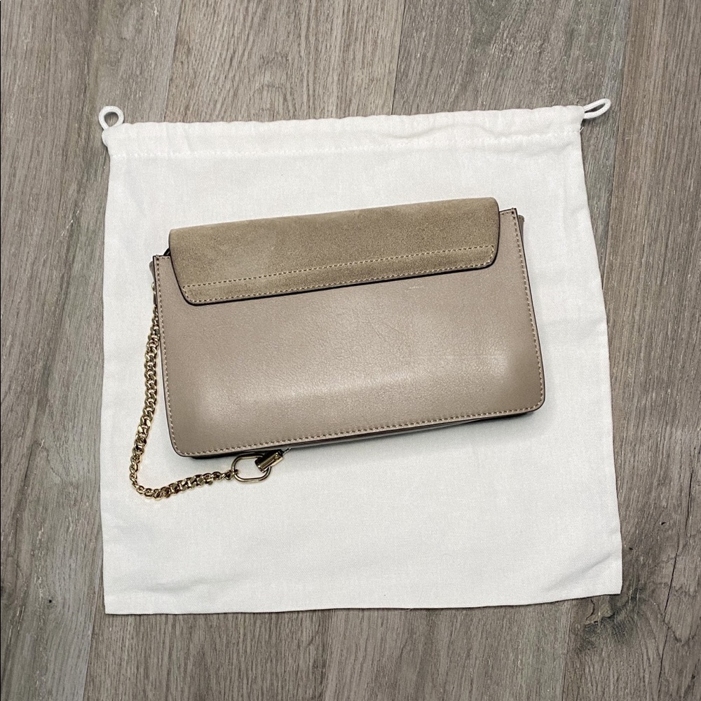 Chloé Faye small shoulder bag in Motty Grey - Picture 9 of 12